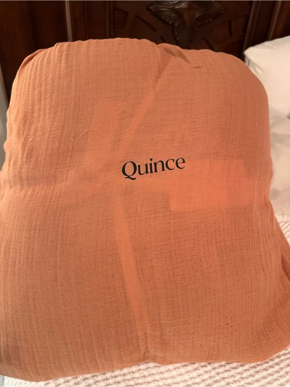 Quince organic cotton gauze duvet cover- Sedona King size